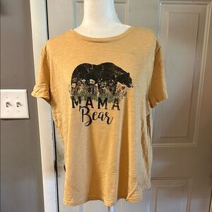 Maurices Yellow 'Mama Bear' Graphic Tee